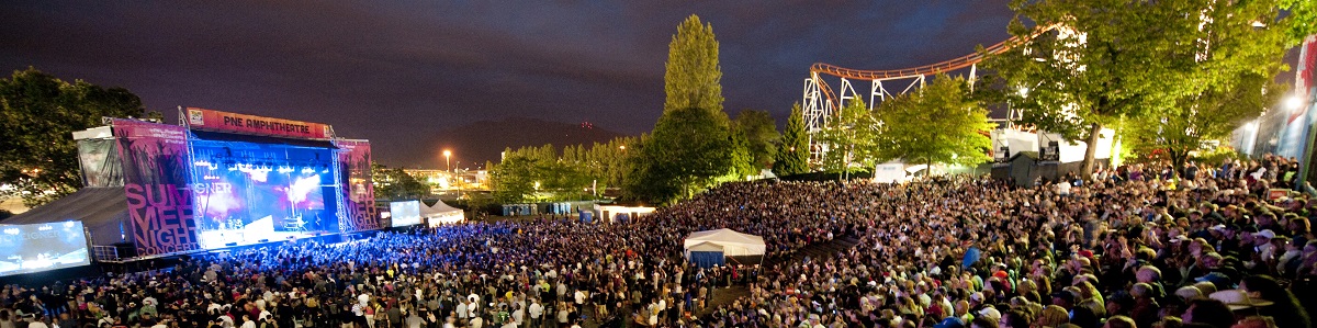 Summer Nights Concerts at the PNE Amphitheatre. Vancouver, BC