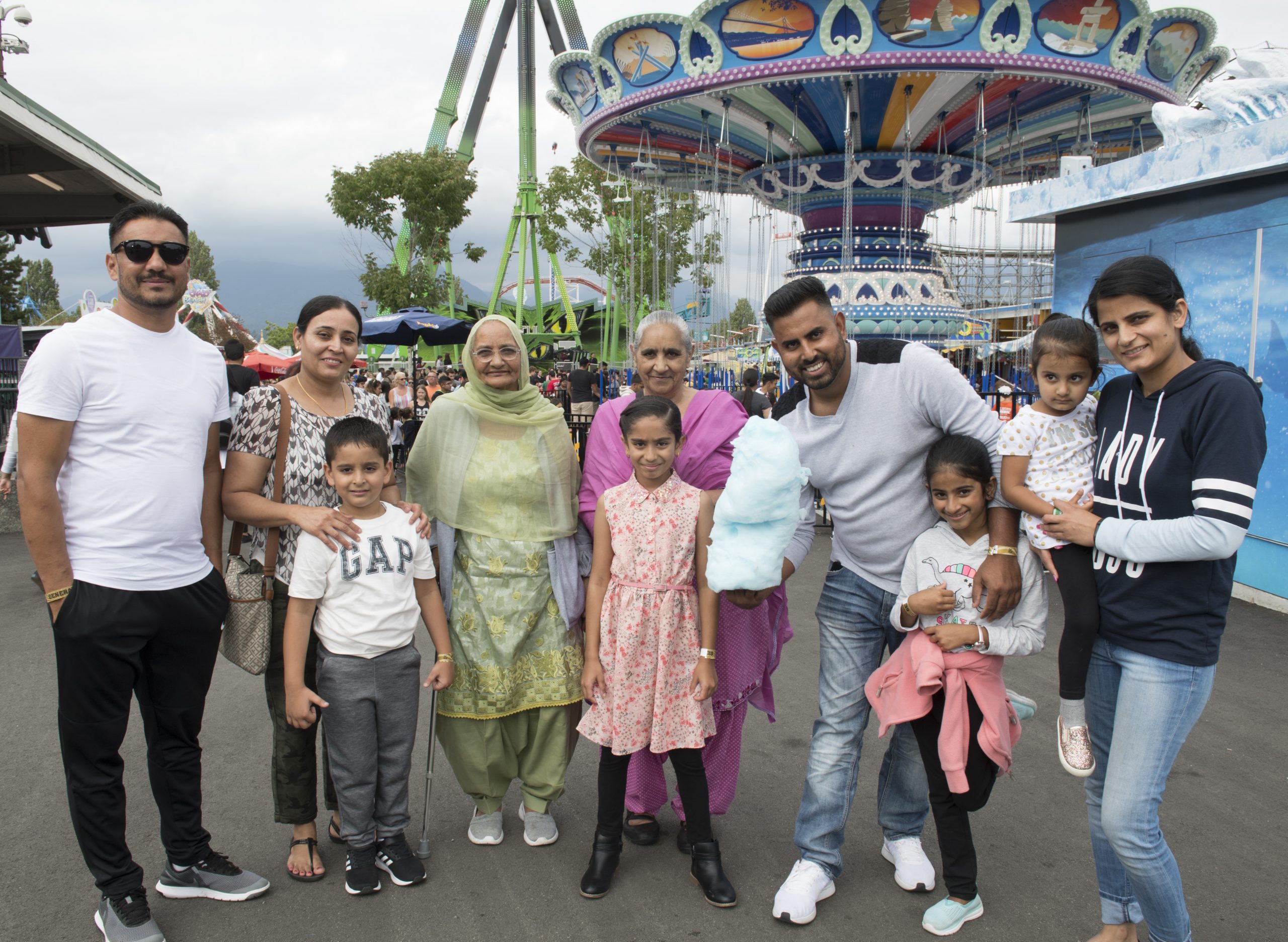 Family at the PNE Fair