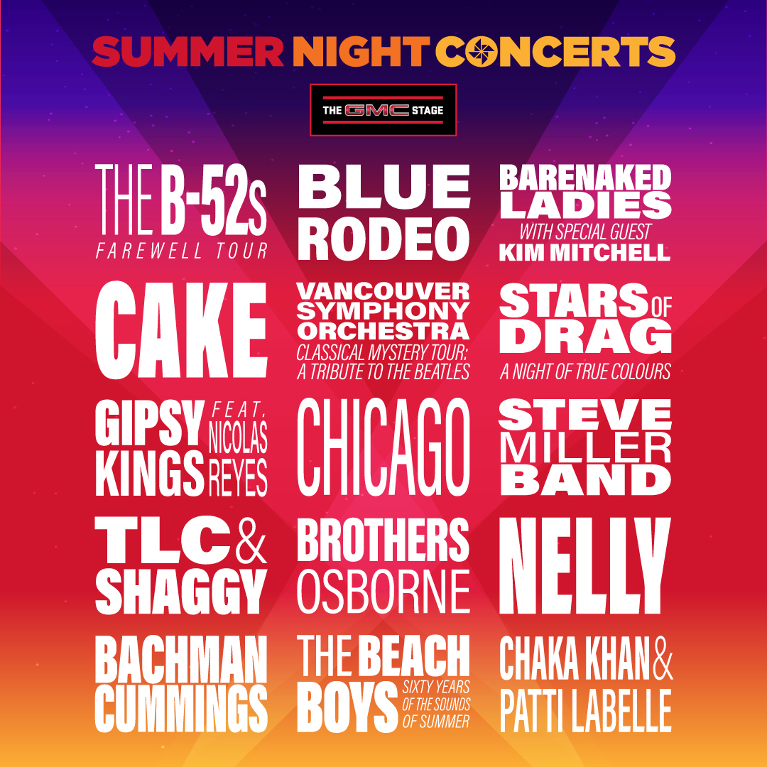 Summer Night Concerts - PNE Fair 2022