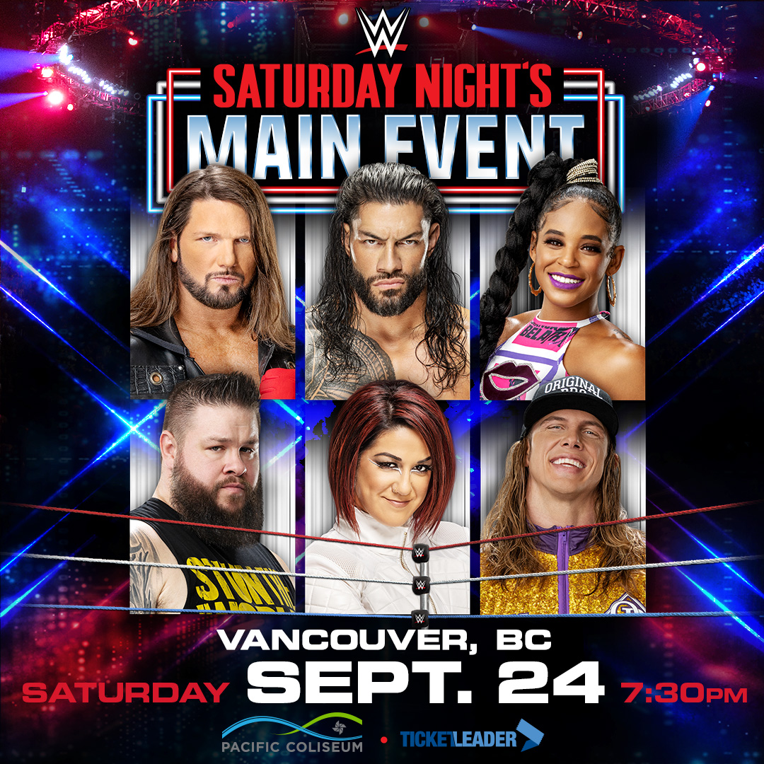 WWE SATURDAY NIGHT’S MAIN EVENT PNE